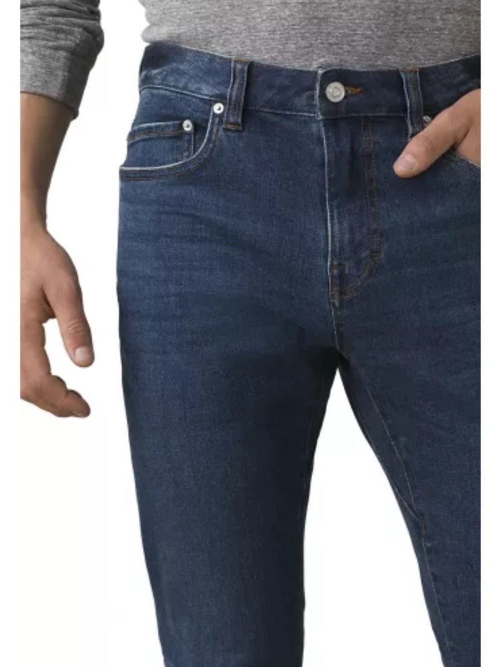 Prana Men's Slim Jeans in Dark Blue Wash - Picture 3 of 7